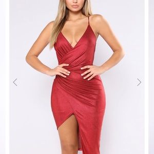 Large Fashion Nova draped dress. NWT. Never worn